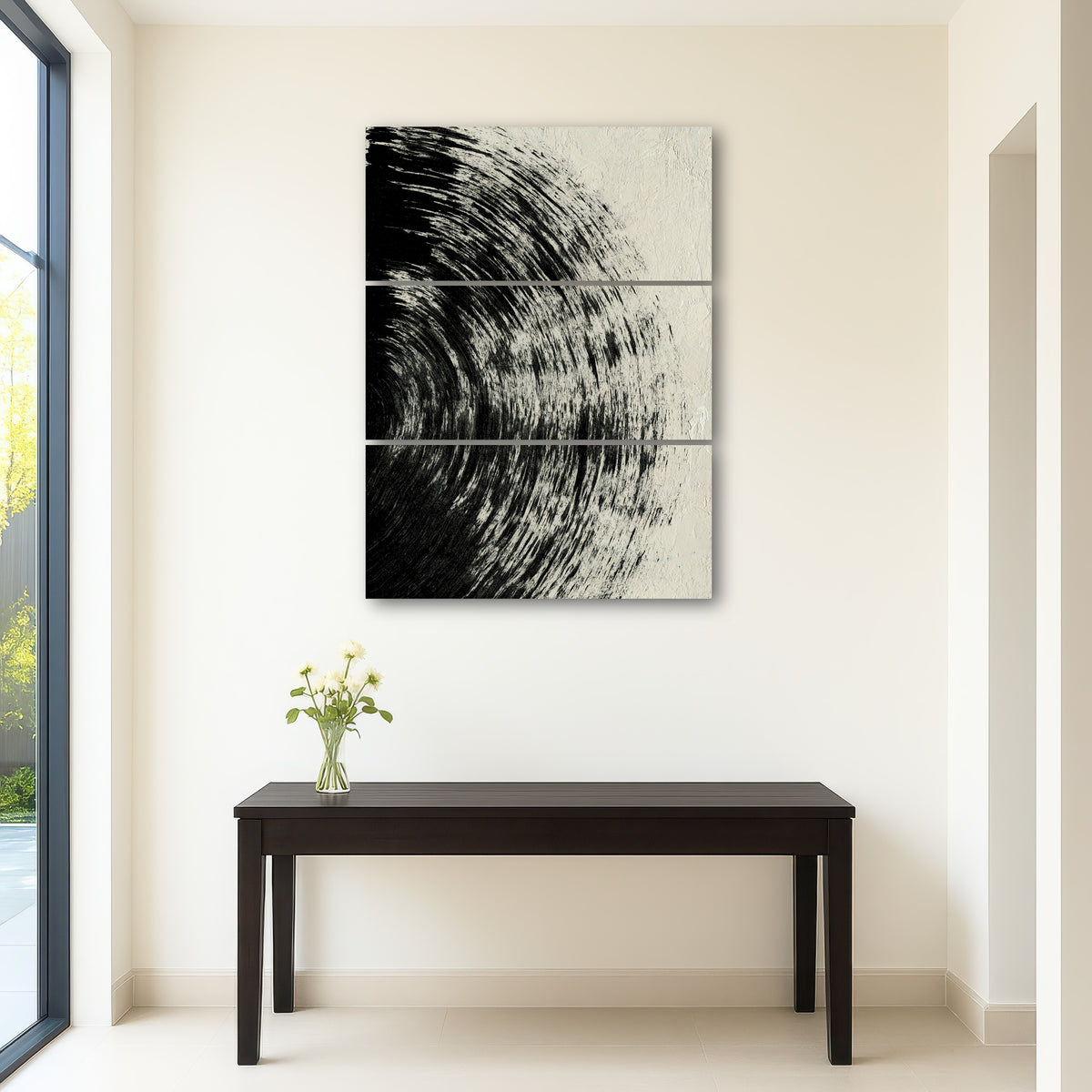 AUTO-MOCKUP ROOM | Black Circle Abstract