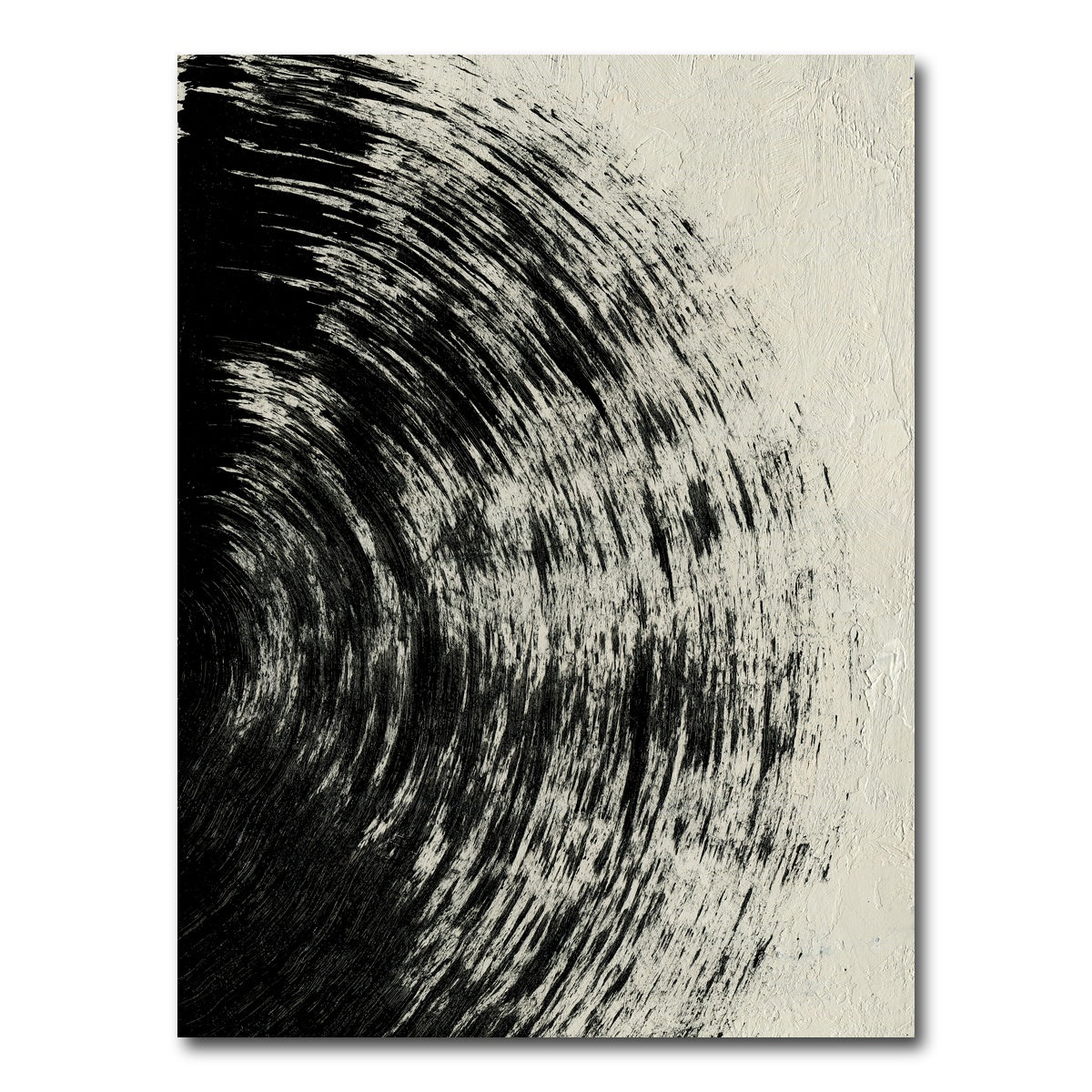 AUTO-MOCKUP WHITE | Black Circle Abstract | 1 Piece | Gallery Wrap Canvas | group=3x4