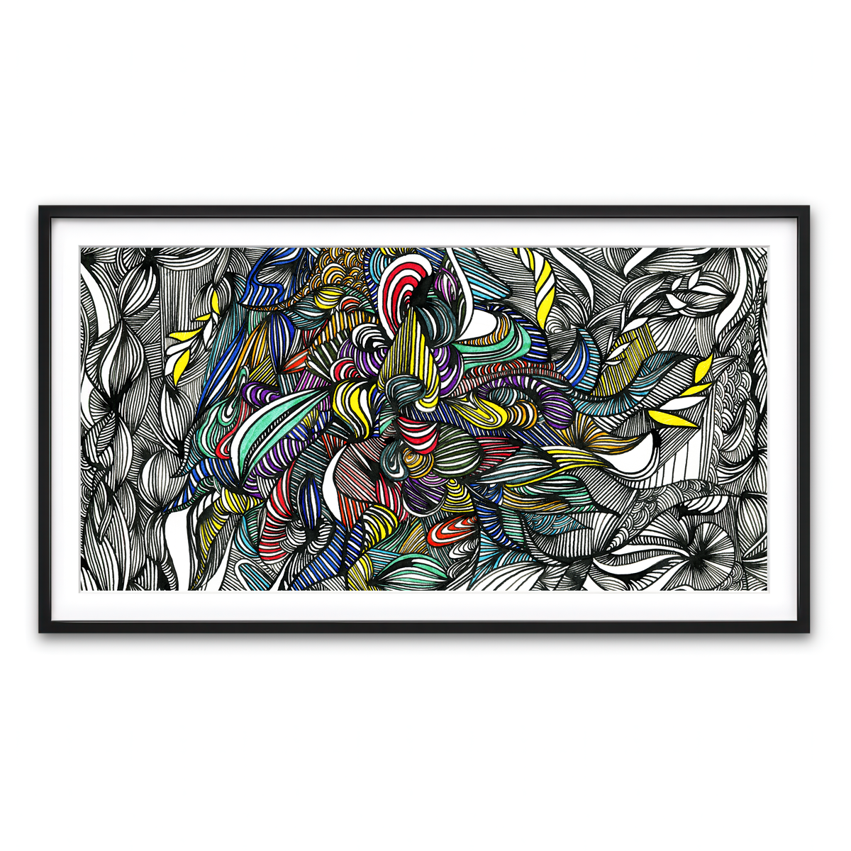 Framed Print 2x1 Black