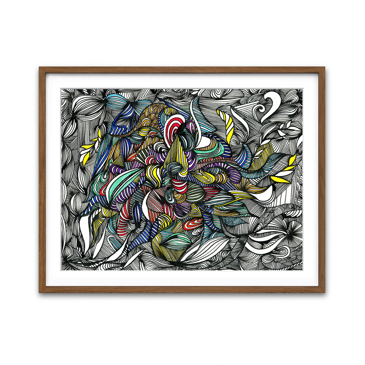 Framed Print 4x3 Walnut