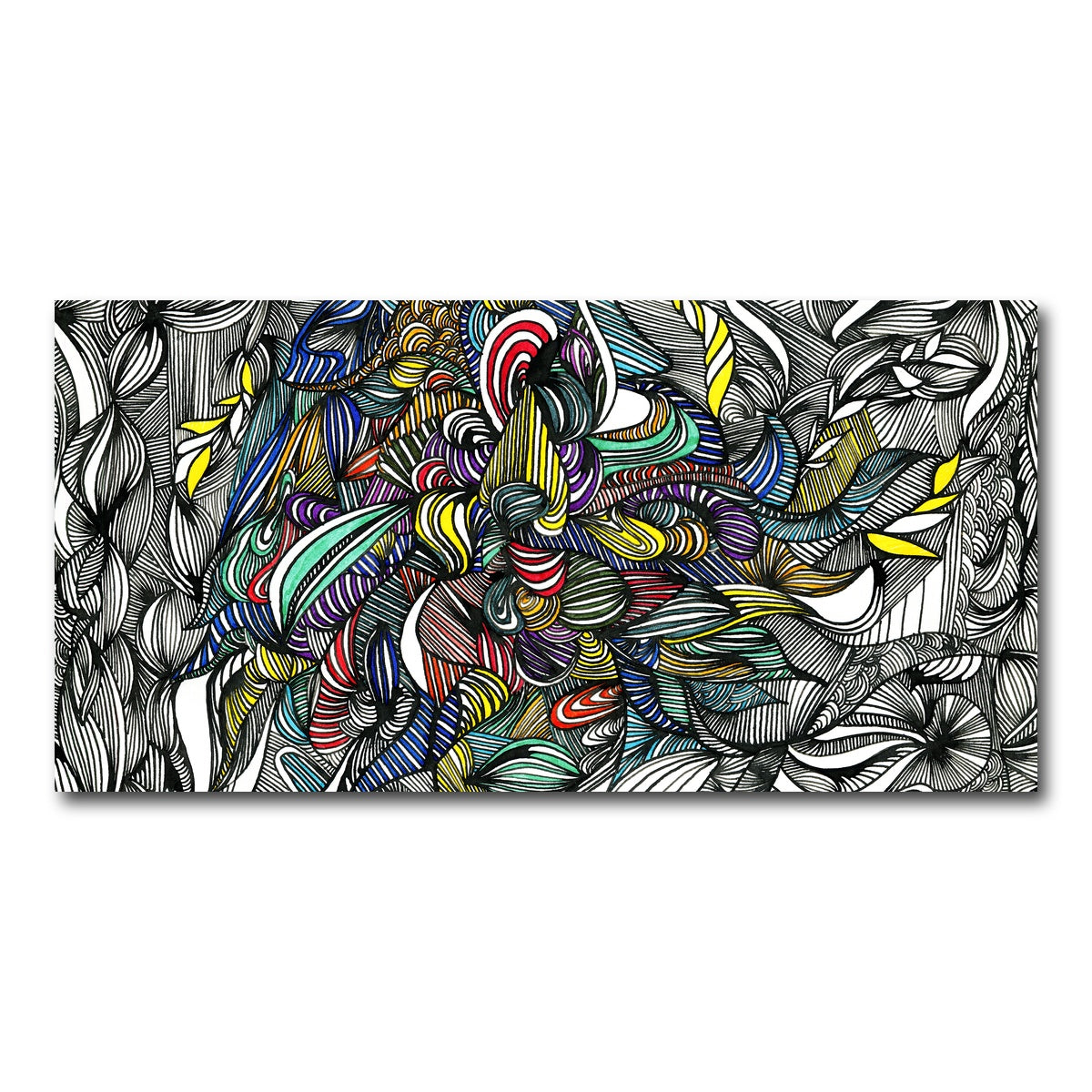 AUTO-MOCKUP WHITE | Black Color Fade | 1 Piece | Gallery Wrap Canvas | group=2x1