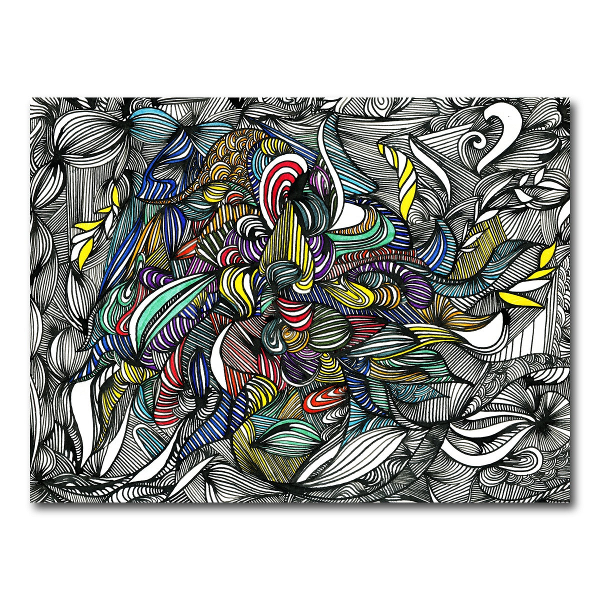 AUTO-MOCKUP WHITE | Black Color Fade | 1 Piece | Gallery Wrap Canvas | group=4x3