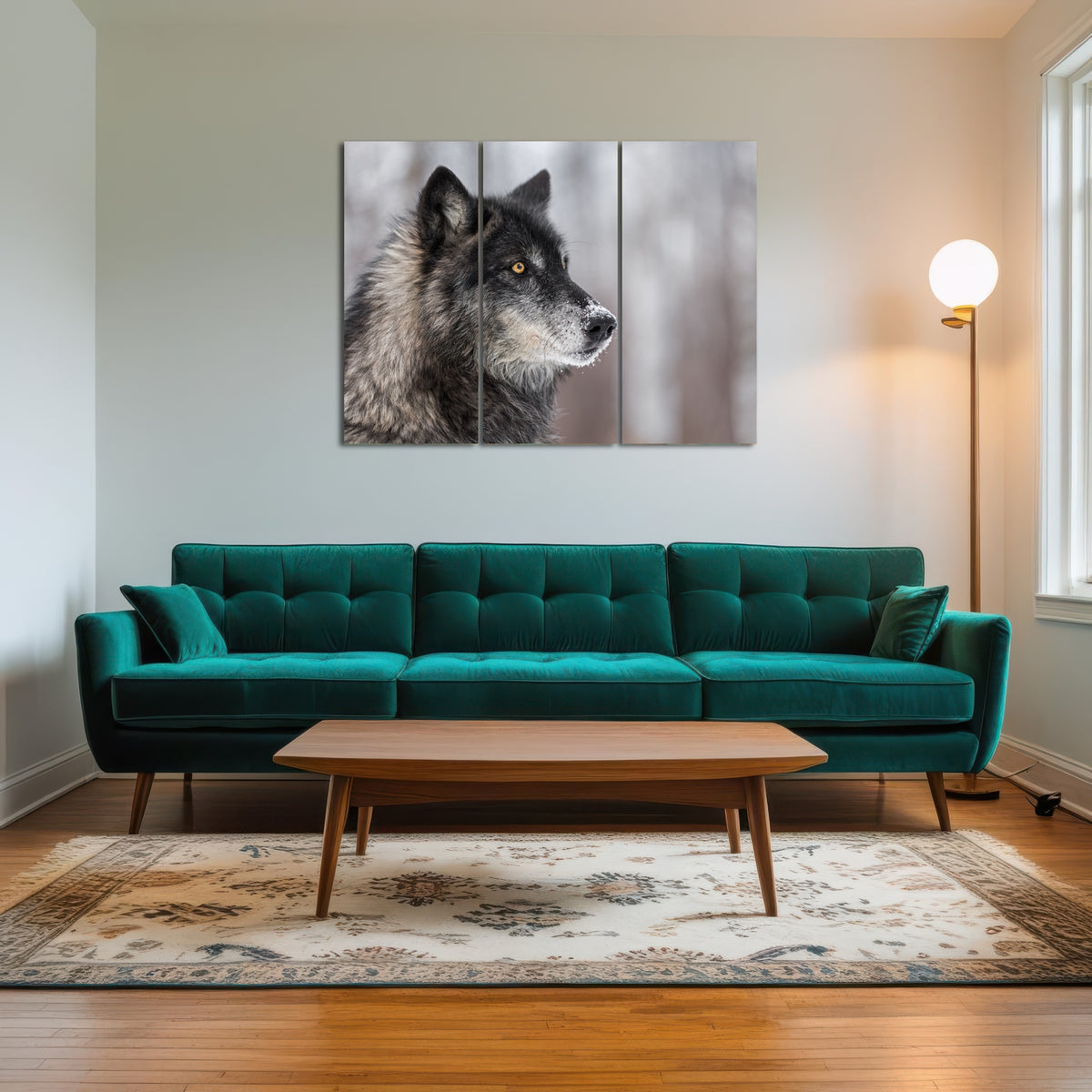 AUTO-MOCKUP ROOM | Black Grey Wolf