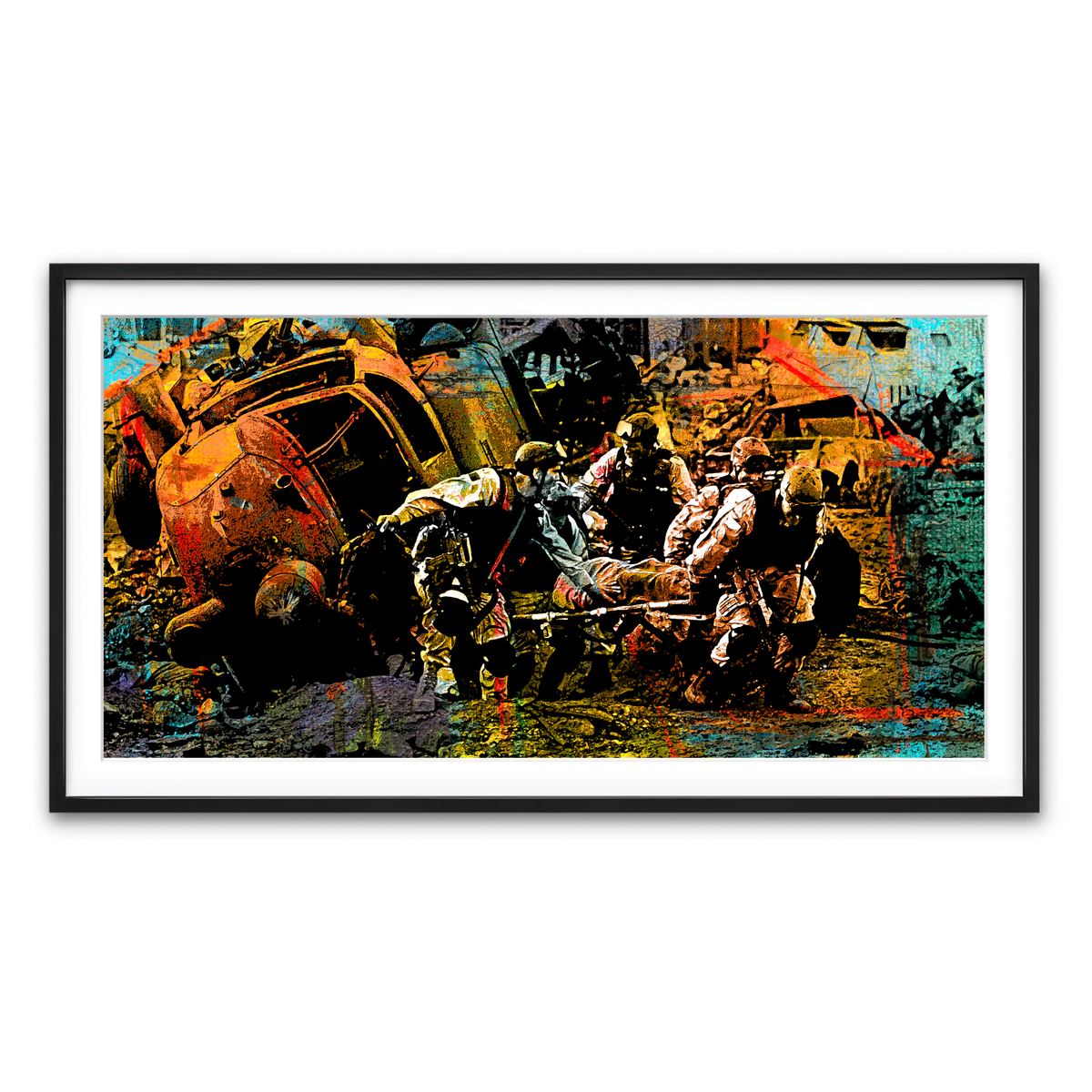 Framed Print 2x1 Black