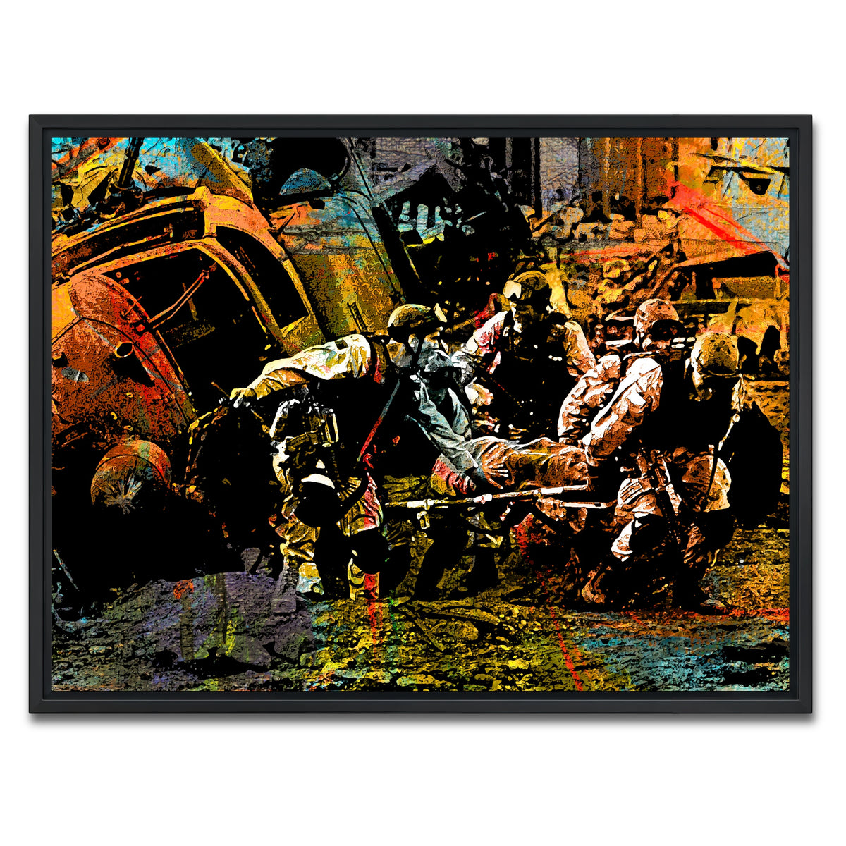 AUTO-MOCKUP WHITE | Black Hawk Down | 1 Piece | Black Framed Canvas | group=4x3