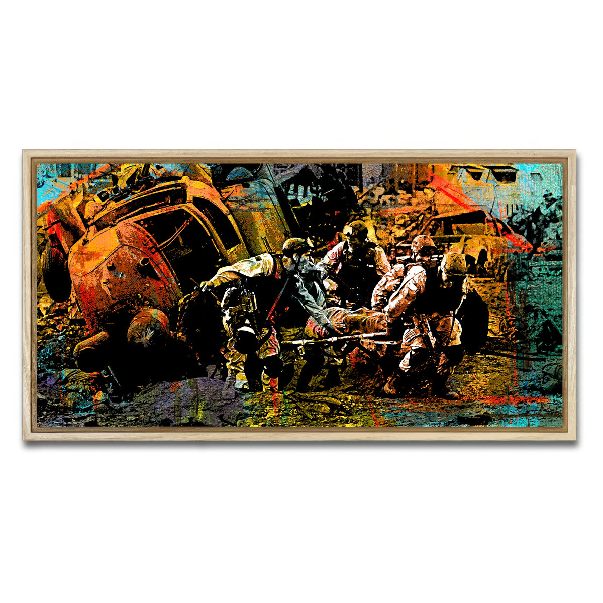 AUTO-MOCKUP WHITE | Black Hawk Down | 1 Piece | Natural Framed Canvas | group=2x1