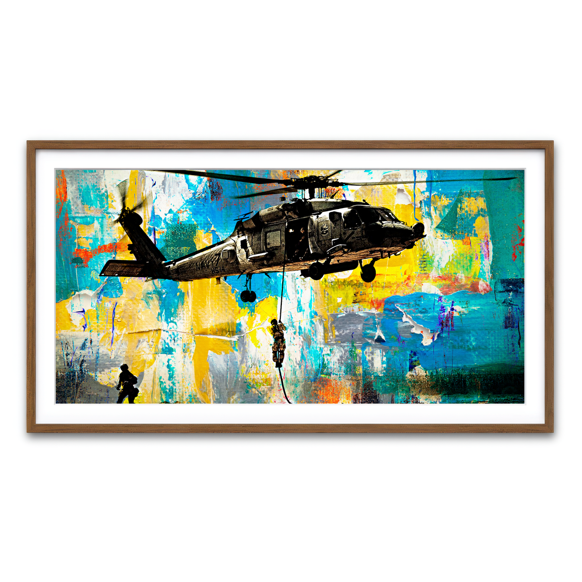 Framed Print 2x1 Walnut