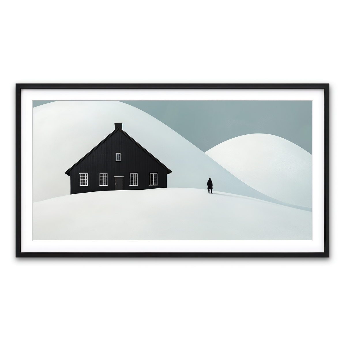 Framed Print 2x1 Black