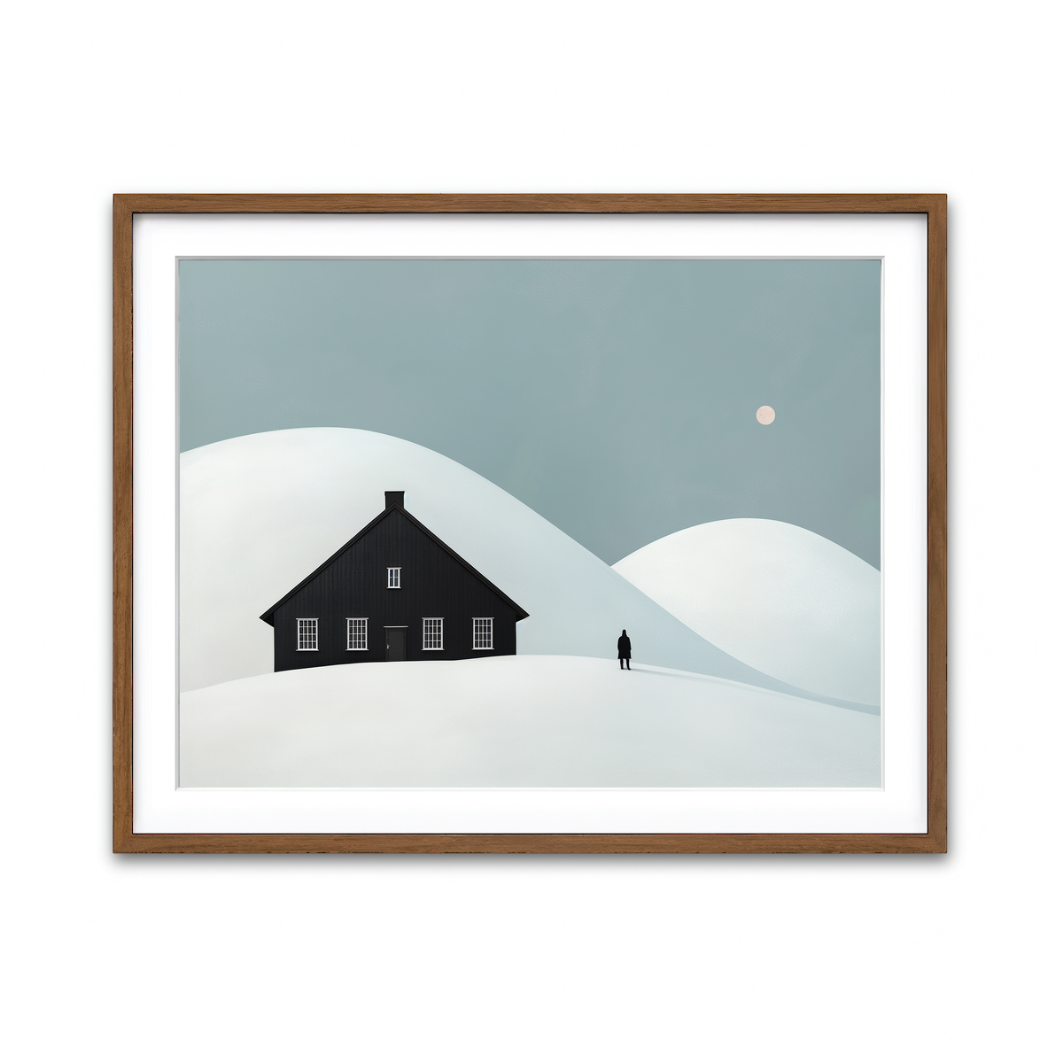 Framed Print 4x3 Walnut