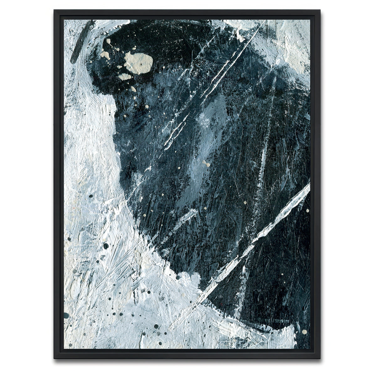 AUTO-MOCKUP WHITE | Black Ice | 1 Piece | Black Framed Canvas | group=3x4