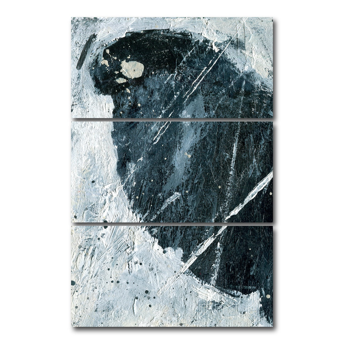 AUTO-MOCKUP WHITE | Black Ice | 3 Piece | Gallery Wrap Canvas | group=12x24_stacked