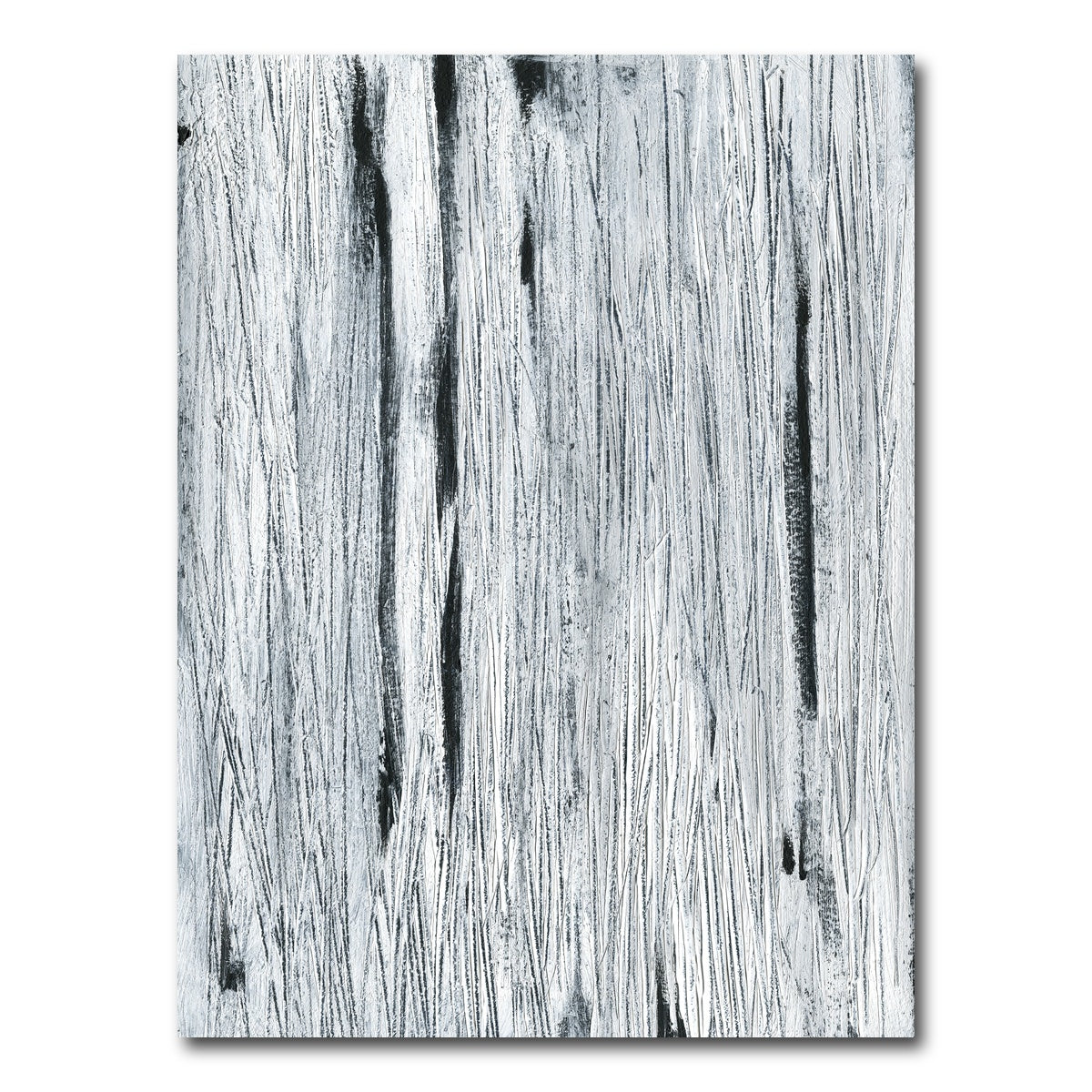 AUTO-MOCKUP WHITE | Black Lines Abstract | 1 Piece | Gallery Wrap Canvas | group=3x4