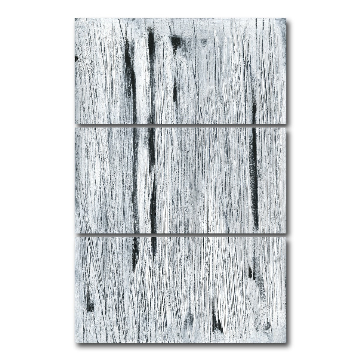 AUTO-MOCKUP WHITE | Black Lines Abstract | 3 Piece | Gallery Wrap Canvas | group=12x24_stacked