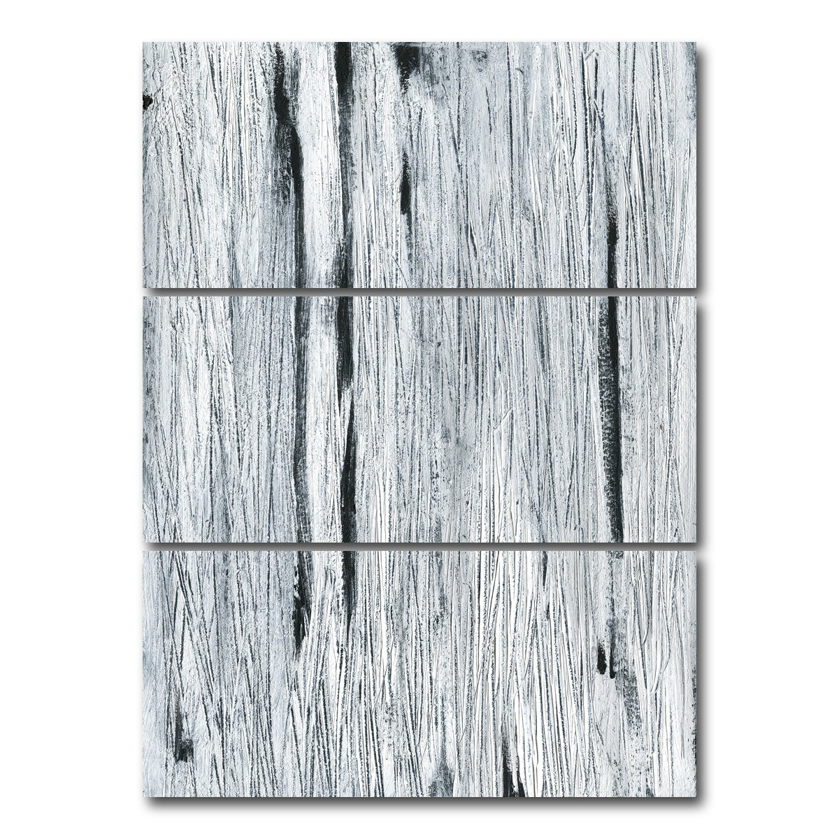 AUTO-MOCKUP WHITE | Black Lines Abstract | 3 Piece | Gallery Wrap Canvas | group=8x18_stacked