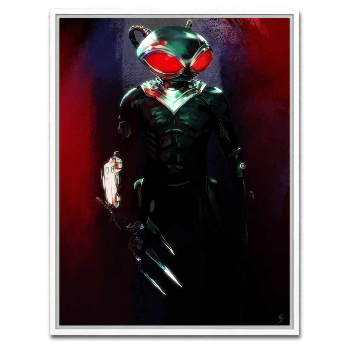 AUTO-MOCKUP WHITE | Black Manta | 1 Piece | White Framed Canvas | group=3x4