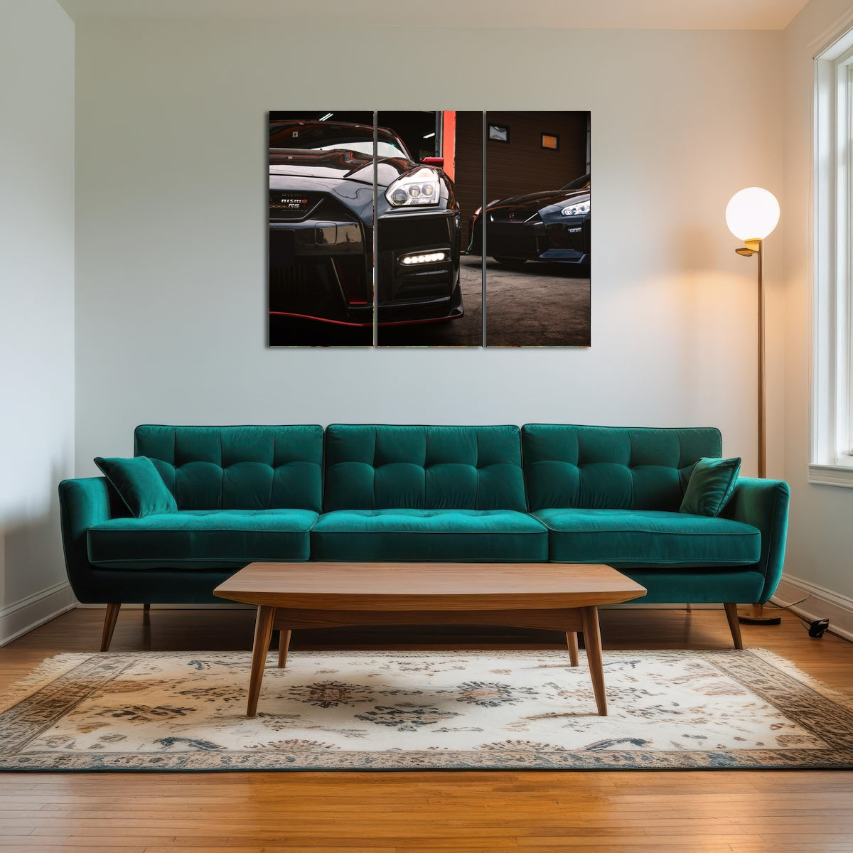 AUTO-MOCKUP ROOM | Black Nissan GTR