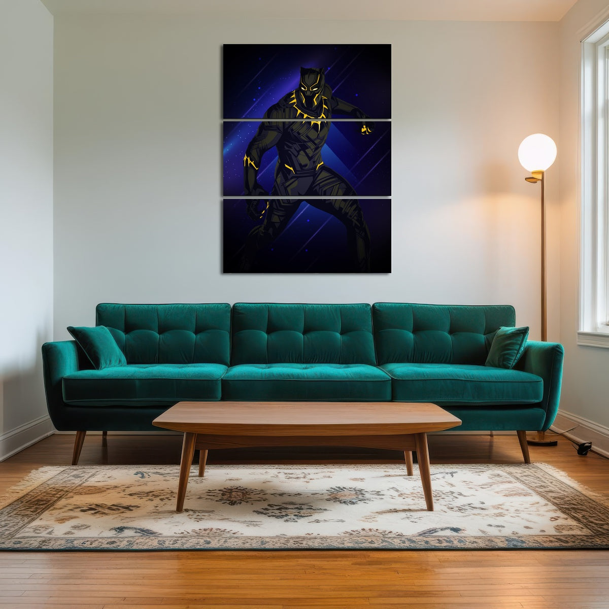AUTO-MOCKUP ROOM | Black Panther on Blue