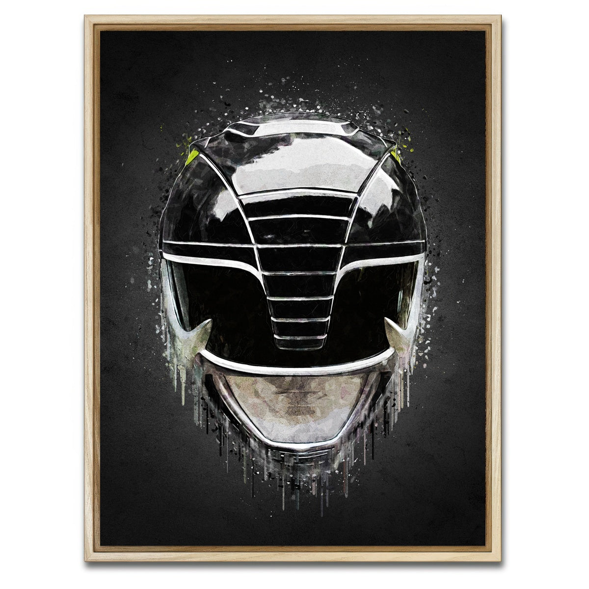 AUTO-MOCKUP WHITE | Black Ranger Portrait | 1 Piece | Natural Framed Canvas | group=3x4