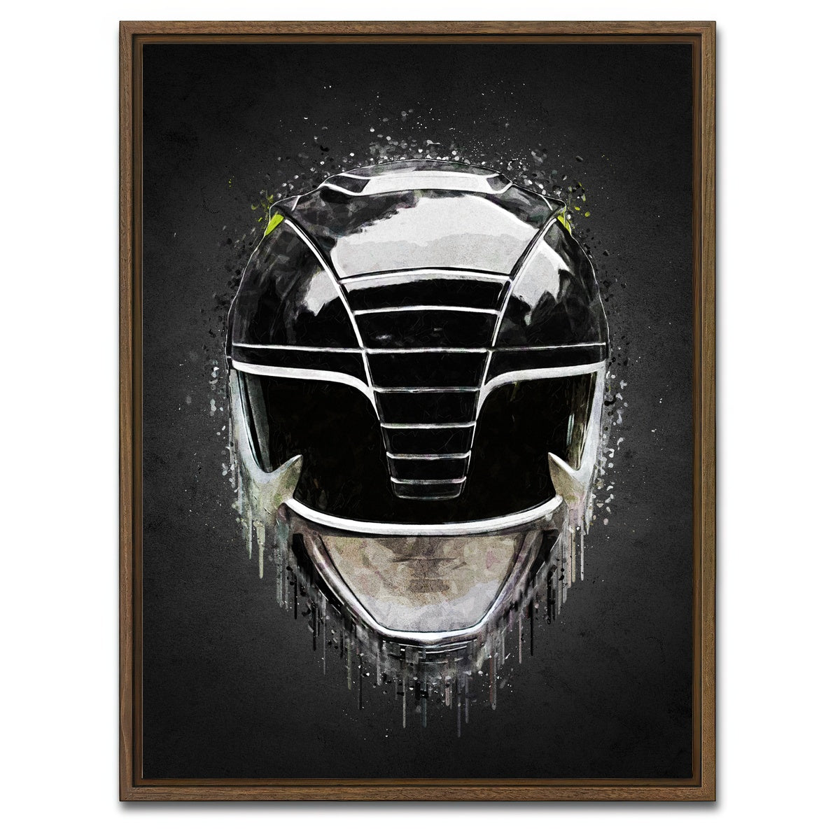AUTO-MOCKUP WHITE | Black Ranger Portrait | 1 Piece | Walnut Framed Canvas | group=3x4