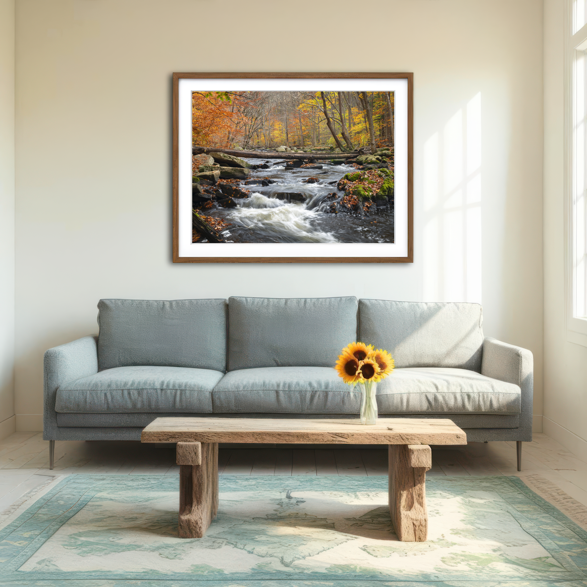 AUTO-MOCKUP ROOM | Black River Catskills NY Wall Art