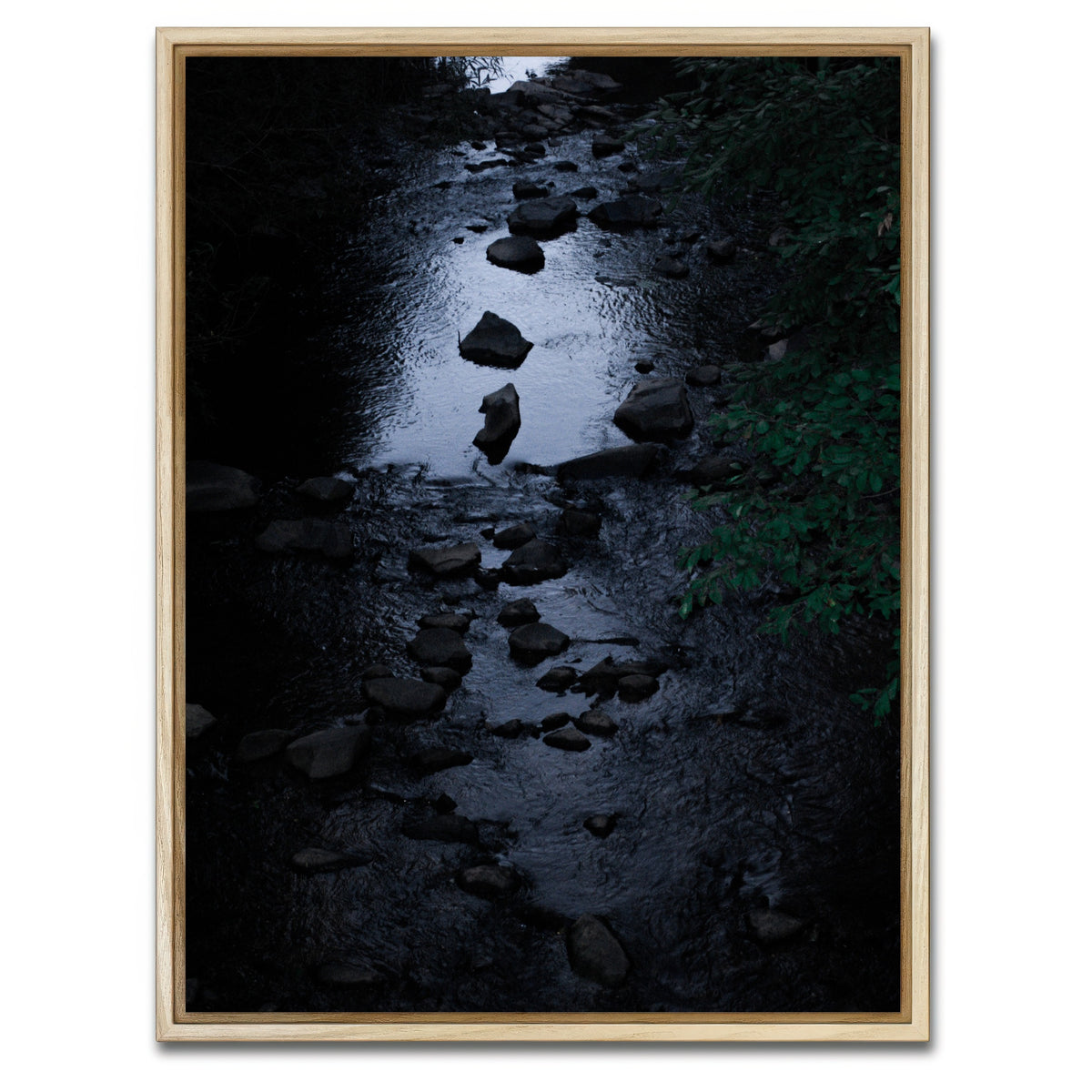 AUTO-MOCKUP WHITE | Black River | 1 Piece | Natural Framed Canvas | group=3x4