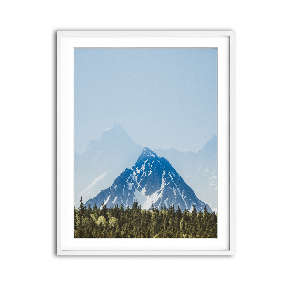 Framed Print 3x4 White