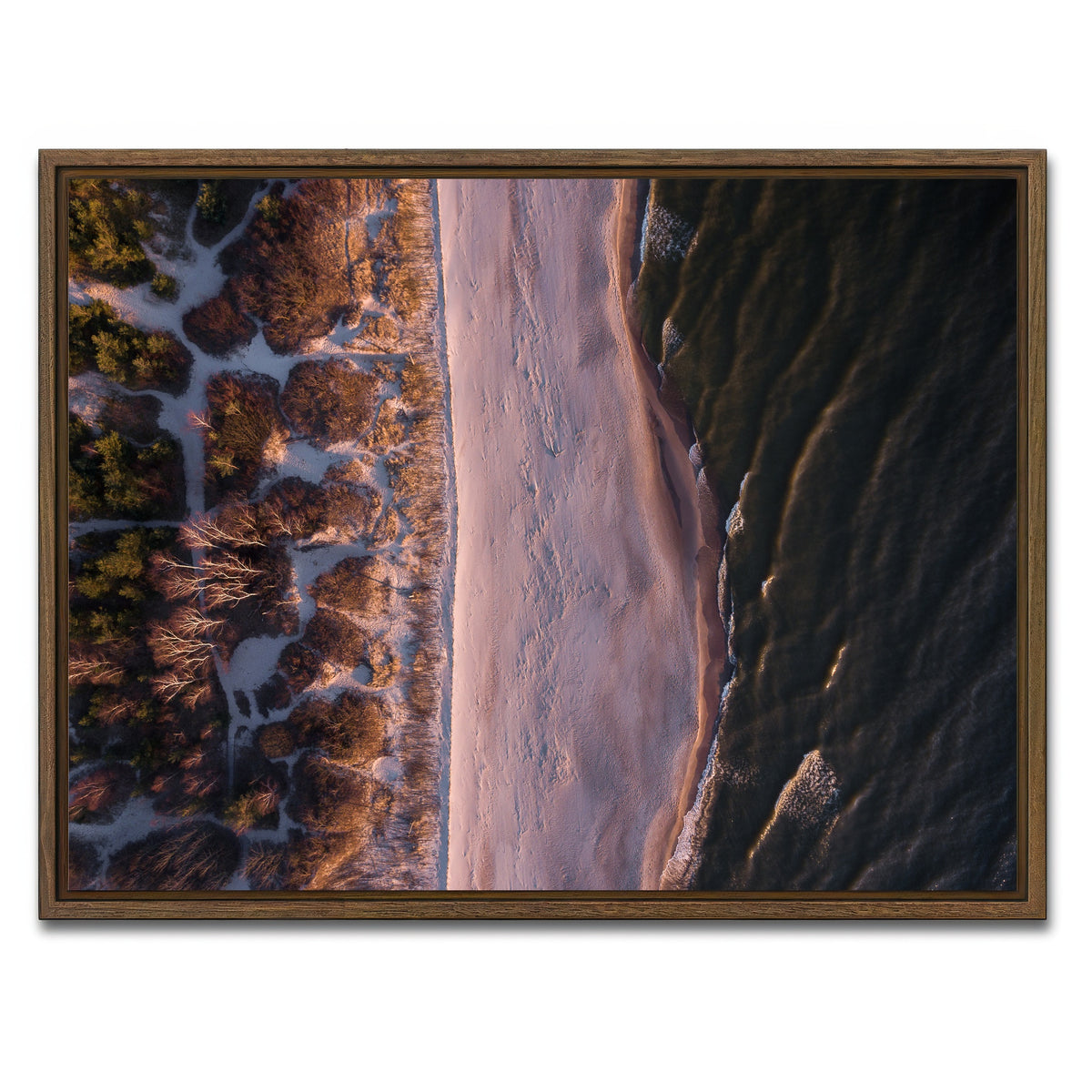 AUTO-MOCKUP WHITE | Black Sea | 1 Piece | Walnut Framed Canvas | group=4x3