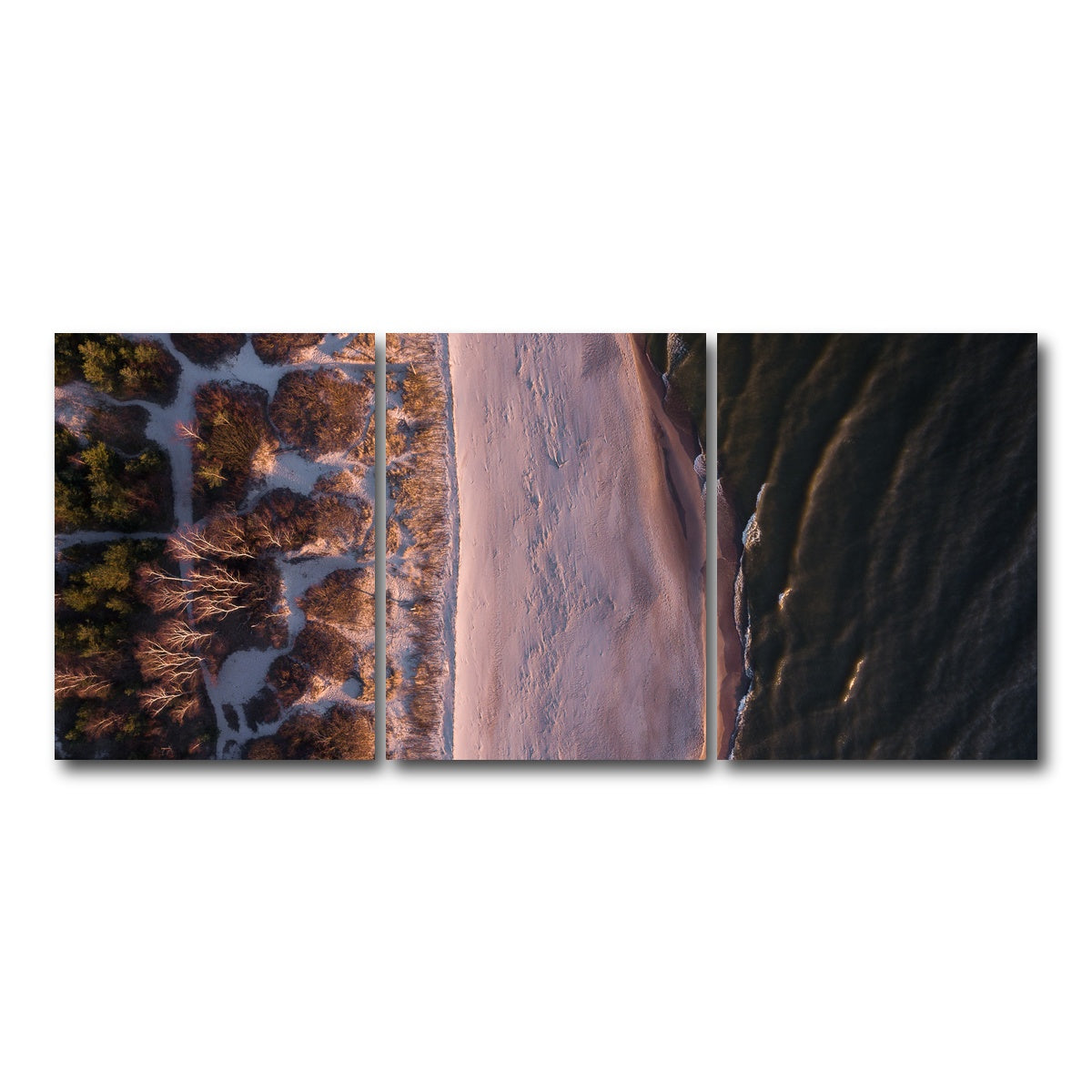 AUTO-MOCKUP WHITE | Black Sea | 3 Piece | Gallery Wrap Canvas | group=18x24