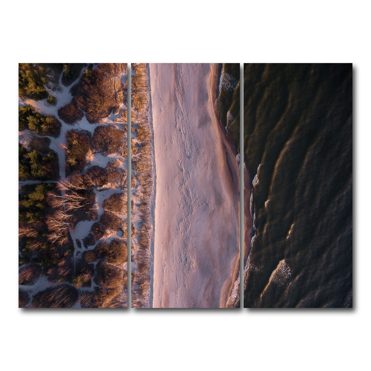 AUTO-MOCKUP WHITE | Black Sea | 3 Piece | Gallery Wrap Canvas | group=8x18