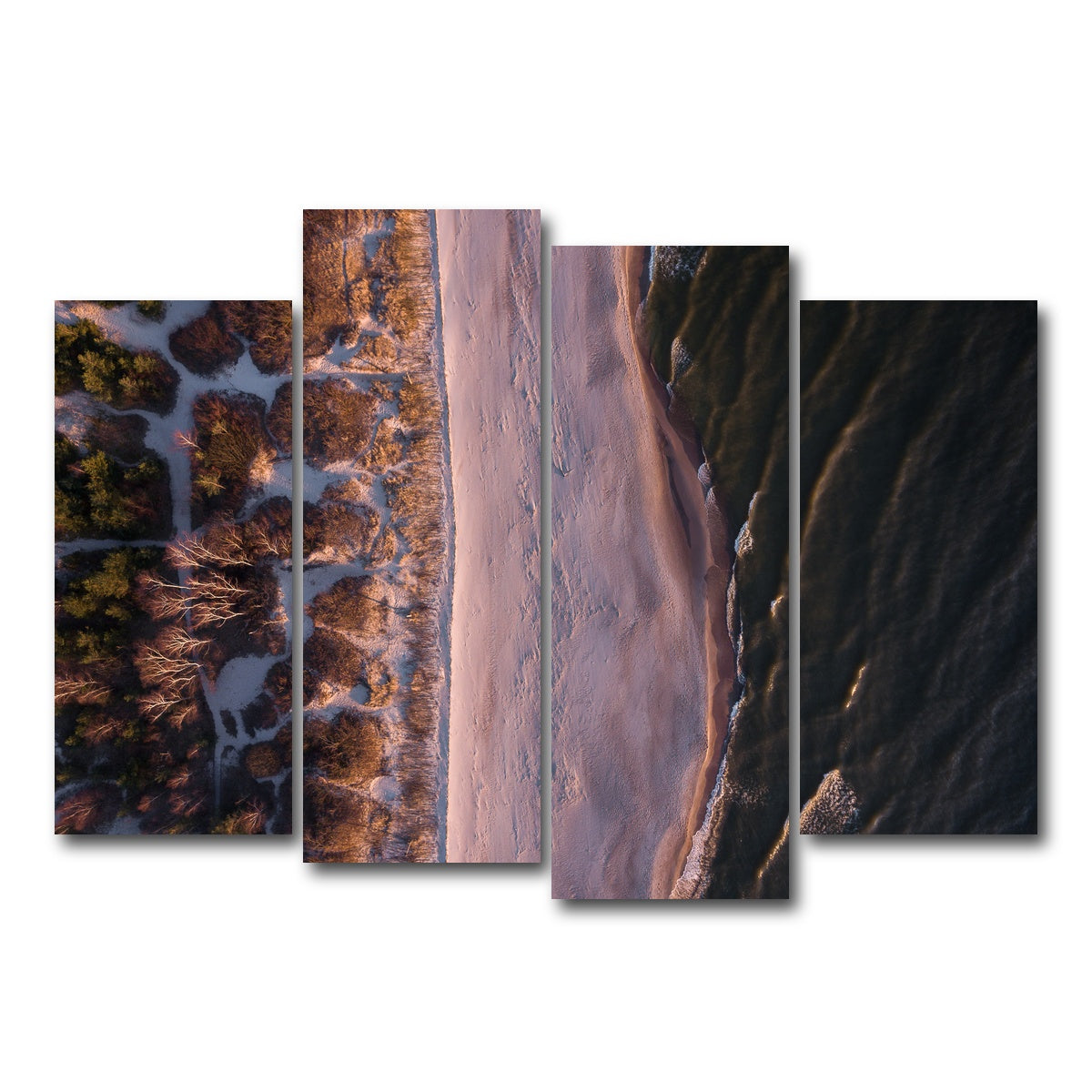 AUTO-MOCKUP WHITE | Black Sea | 4 Piece | Gallery Wrap Canvas | group=4_normal