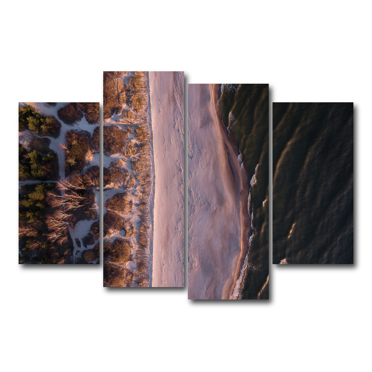 AUTO-MOCKUP WHITE | Black Sea | 4 Piece | Gallery Wrap Canvas | group=4_short