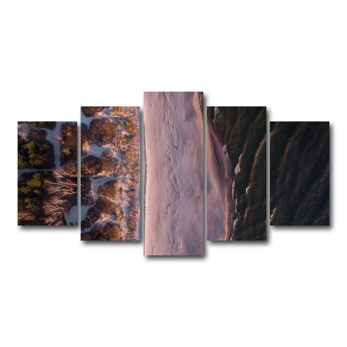 AUTO-MOCKUP WHITE | Black Sea | 5 Piece | Gallery Wrap Canvas | group=5_normal