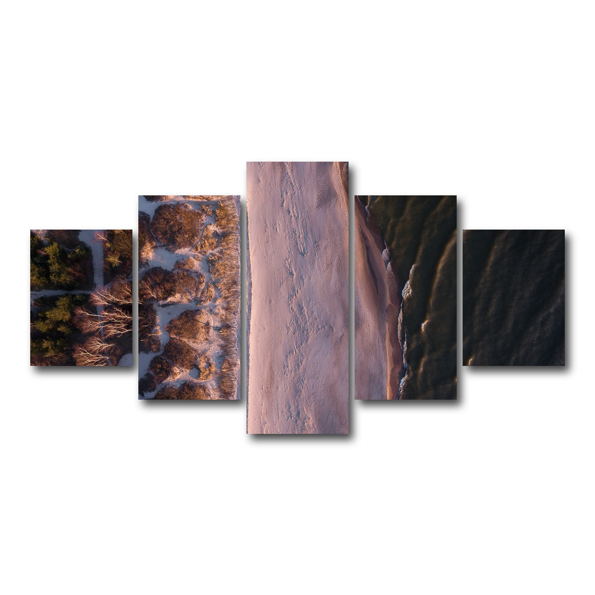 AUTO-MOCKUP WHITE | Black Sea | 5 Piece | Gallery Wrap Canvas | group=5_short