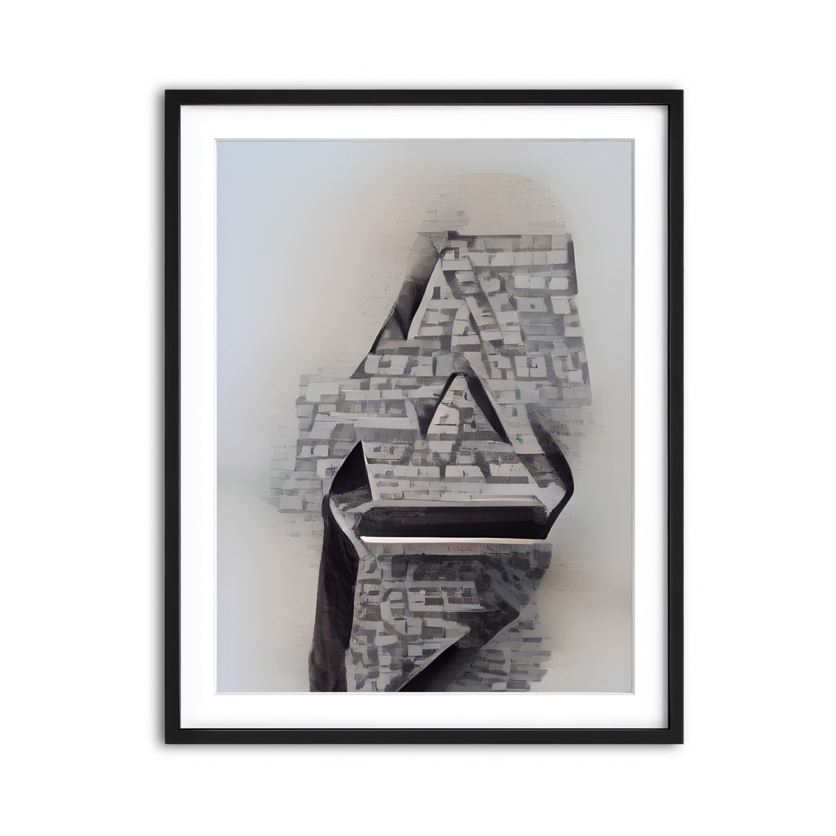 Framed Print 3x4 Black