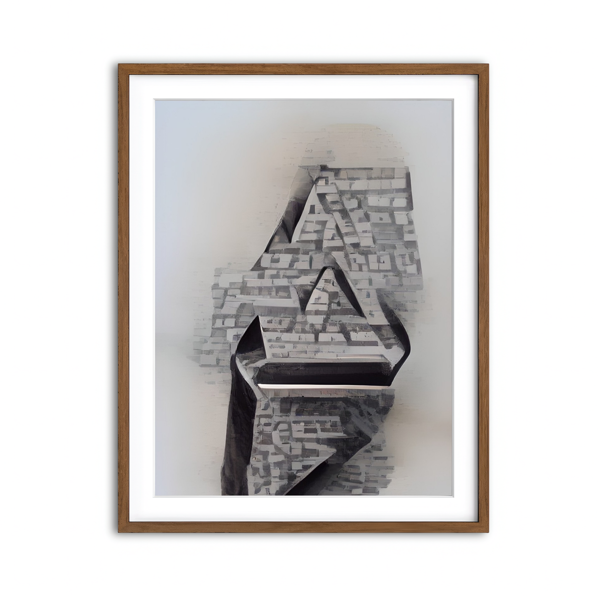 Framed Print 3x4 Walnut