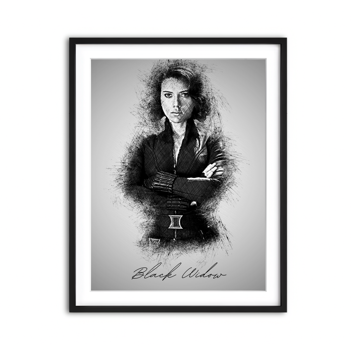 Framed Print 3x4 Black