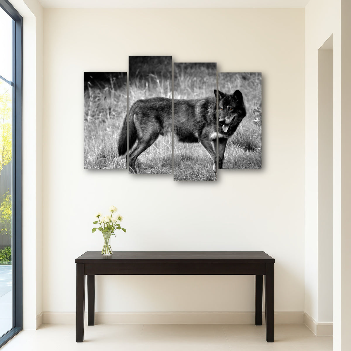 AUTO-MOCKUP ROOM | Black Wolf Grayscale