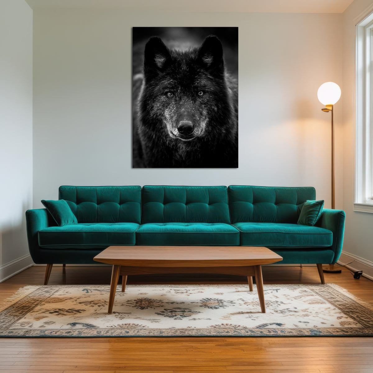 AUTO-MOCKUP ROOM | Black Wolf Headshot
