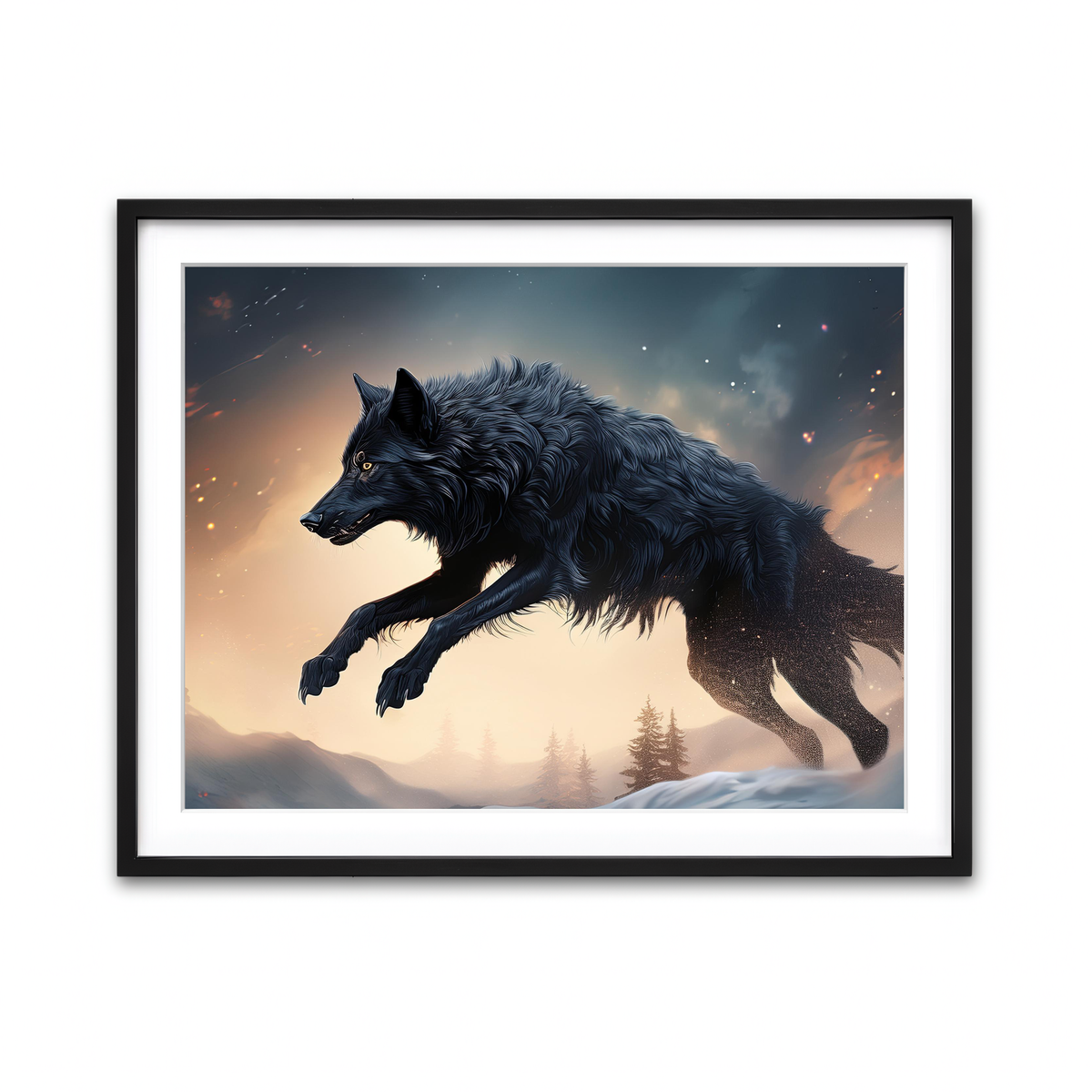 Framed Print 4x3 Black