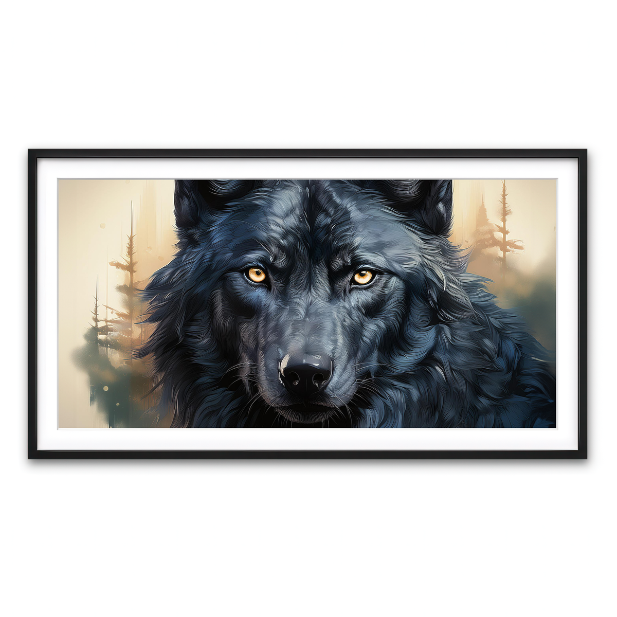 Framed Print 2x1 Black