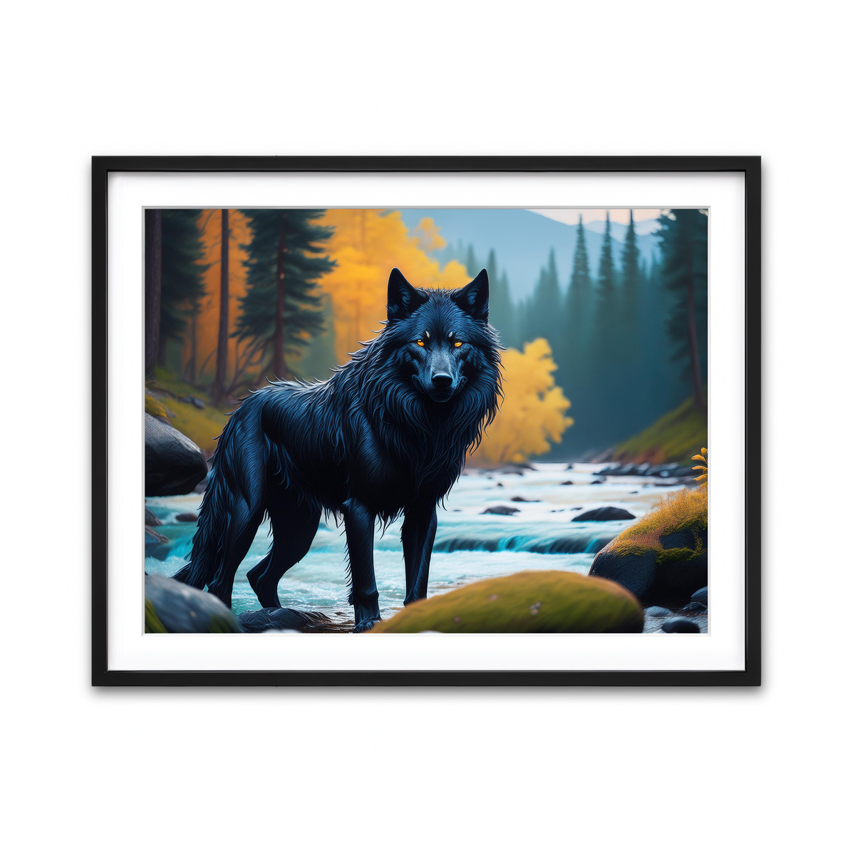 Framed Print 4x3 Black