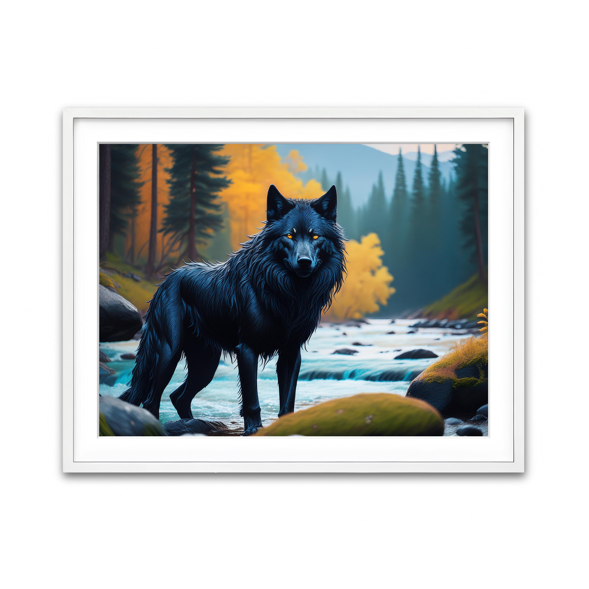Framed Print 4x3 White