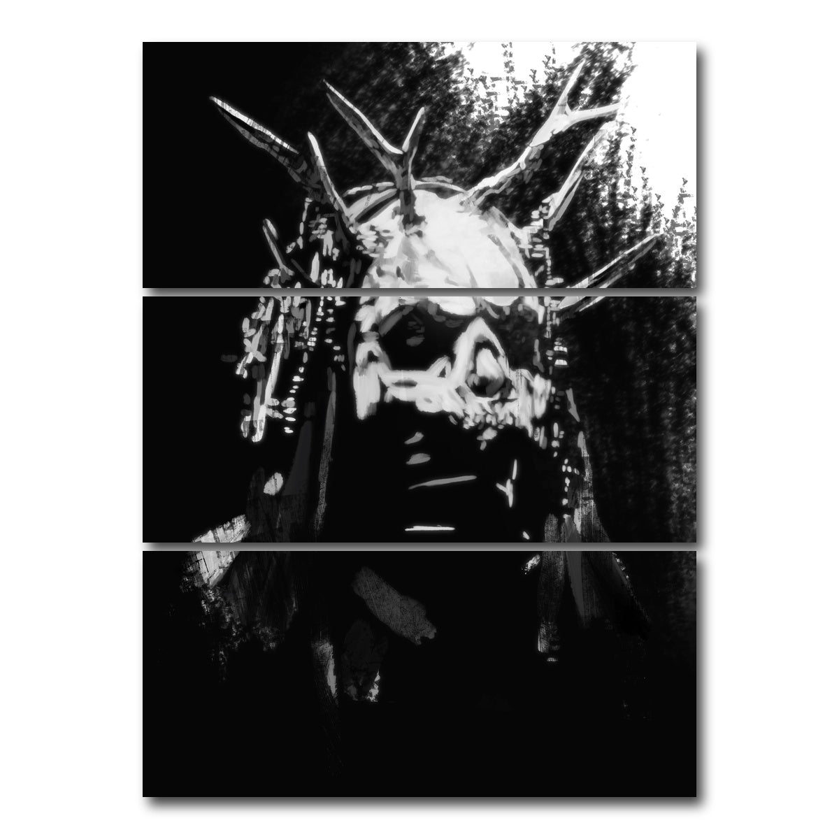 AUTO-MOCKUP WHITE | Black | 3 Piece | Gallery Wrap Canvas | group=8x18_stacked