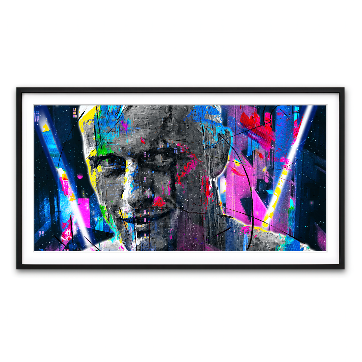 Framed Print 2x1 Black
