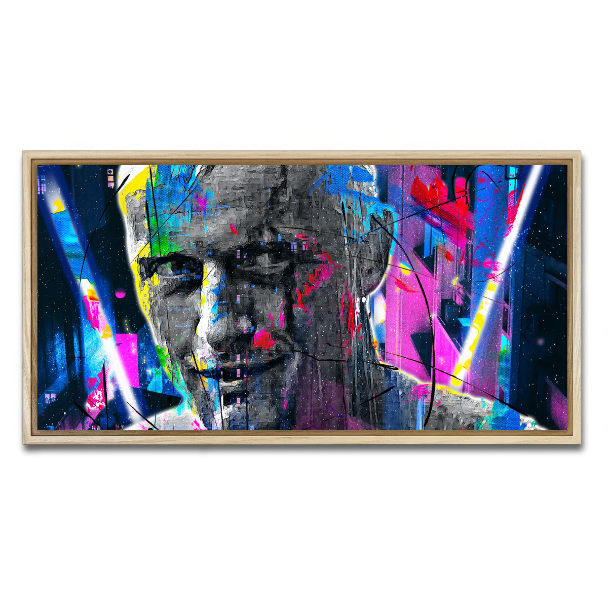 AUTO-MOCKUP WHITE | Blade Runner | 1 Piece | Natural Framed Canvas | group=2x1
