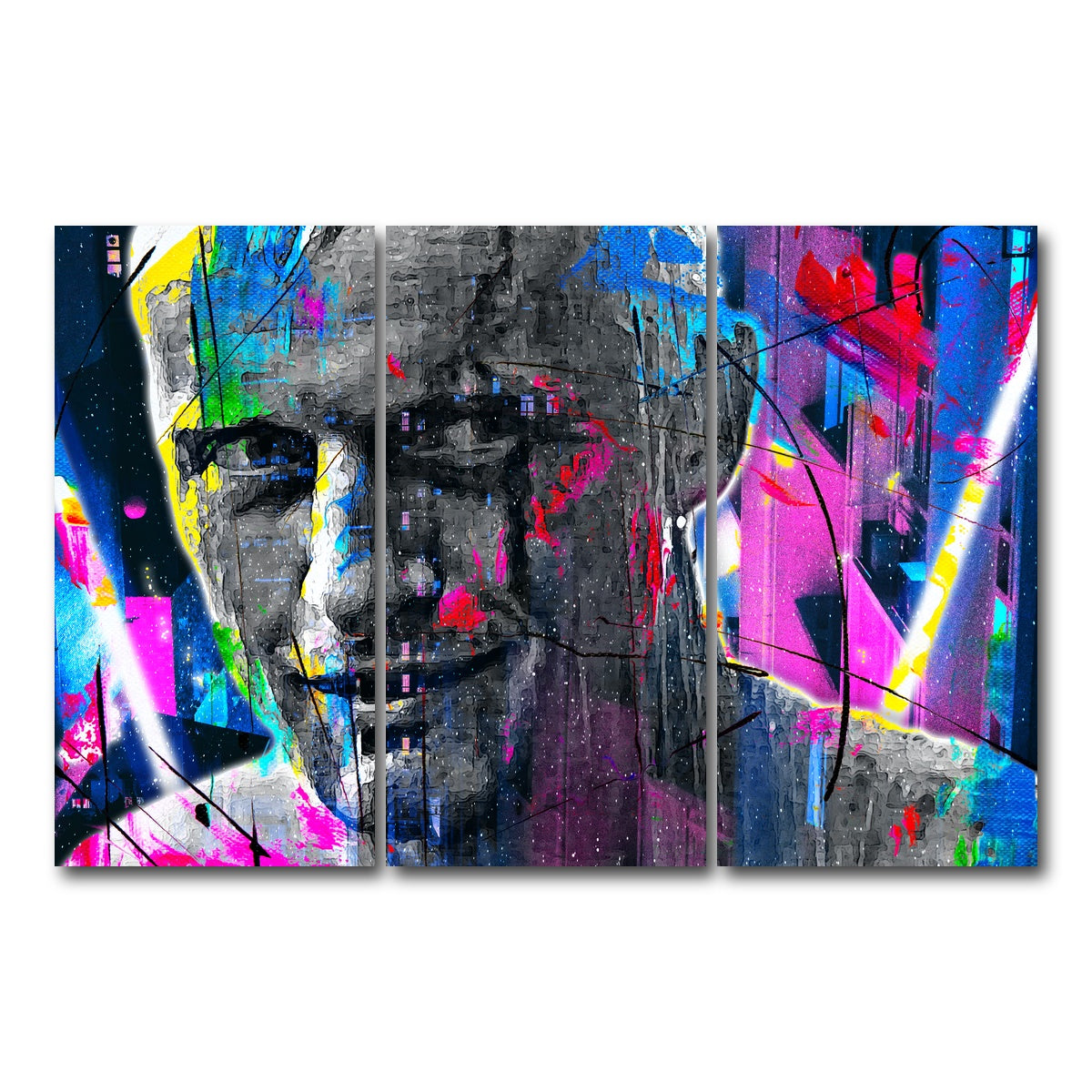 AUTO-MOCKUP WHITE | Blade Runner | 3 Piece | Gallery Wrap Canvas | group=12x24