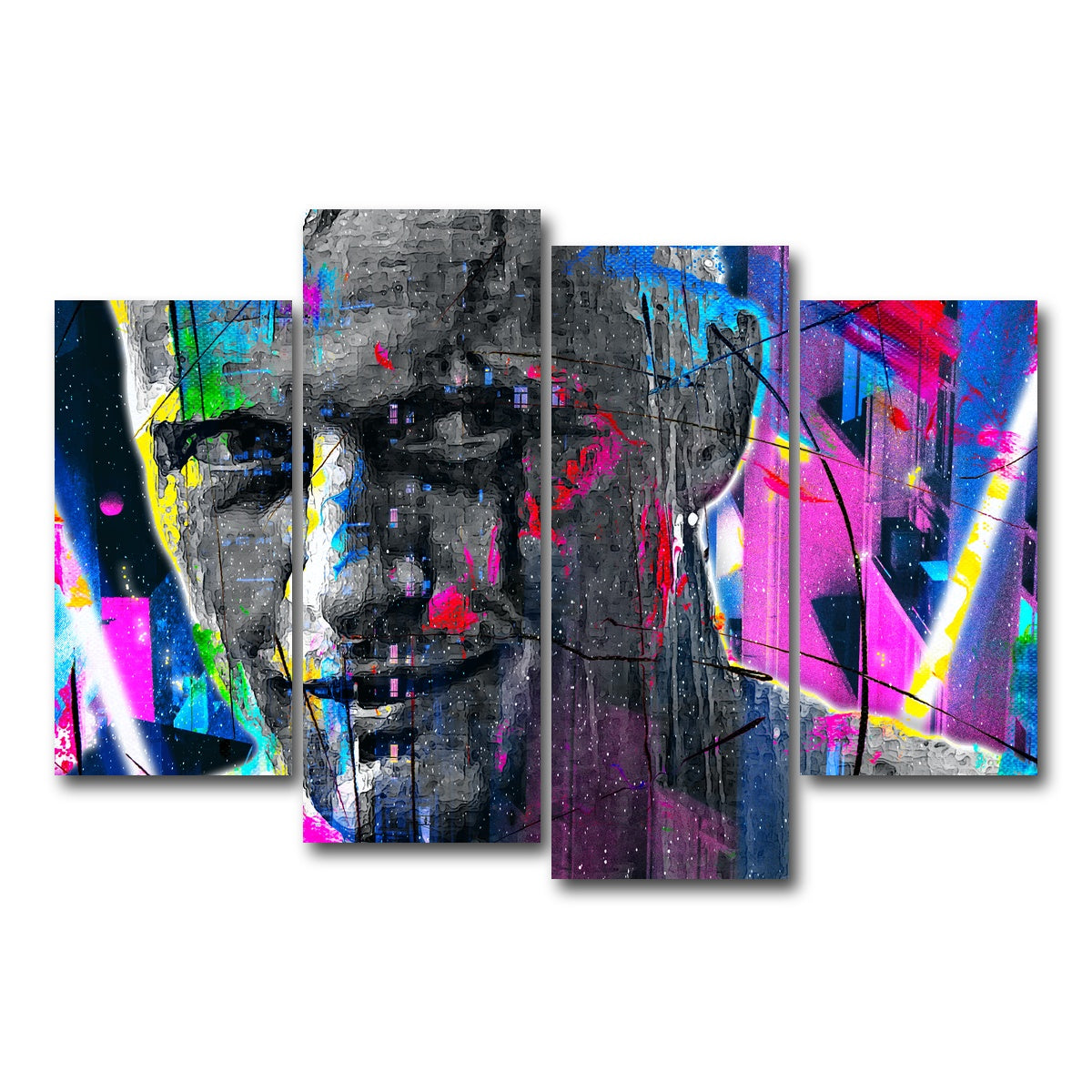 AUTO-MOCKUP WHITE | Blade Runner | 4 Piece | Gallery Wrap Canvas | group=4_short