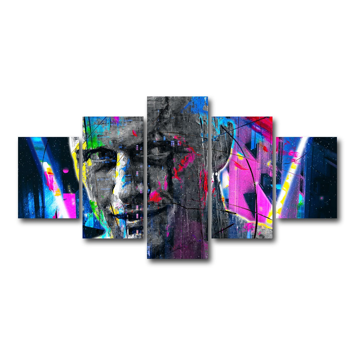 AUTO-MOCKUP WHITE | Blade Runner | 5 Piece | Gallery Wrap Canvas | group=5_short