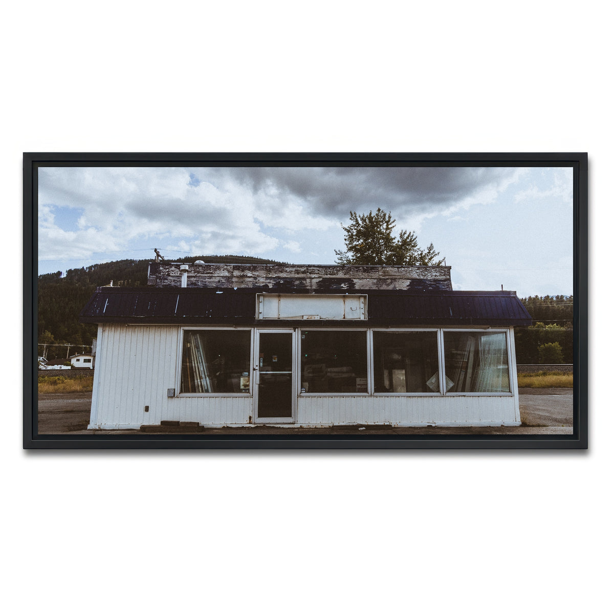 AUTO-MOCKUP WHITE | Blairmore Shack | 1 Piece | Black Framed Canvas | group=2x1