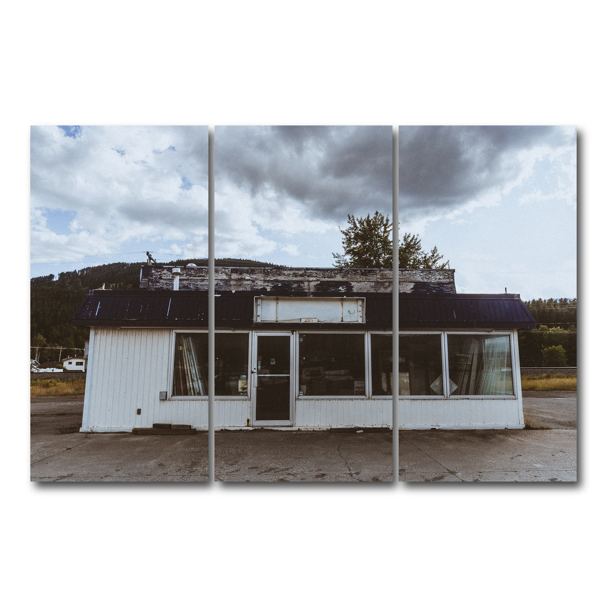 AUTO-MOCKUP WHITE | Blairmore Shack | 3 Piece | Gallery Wrap Canvas | group=12x24